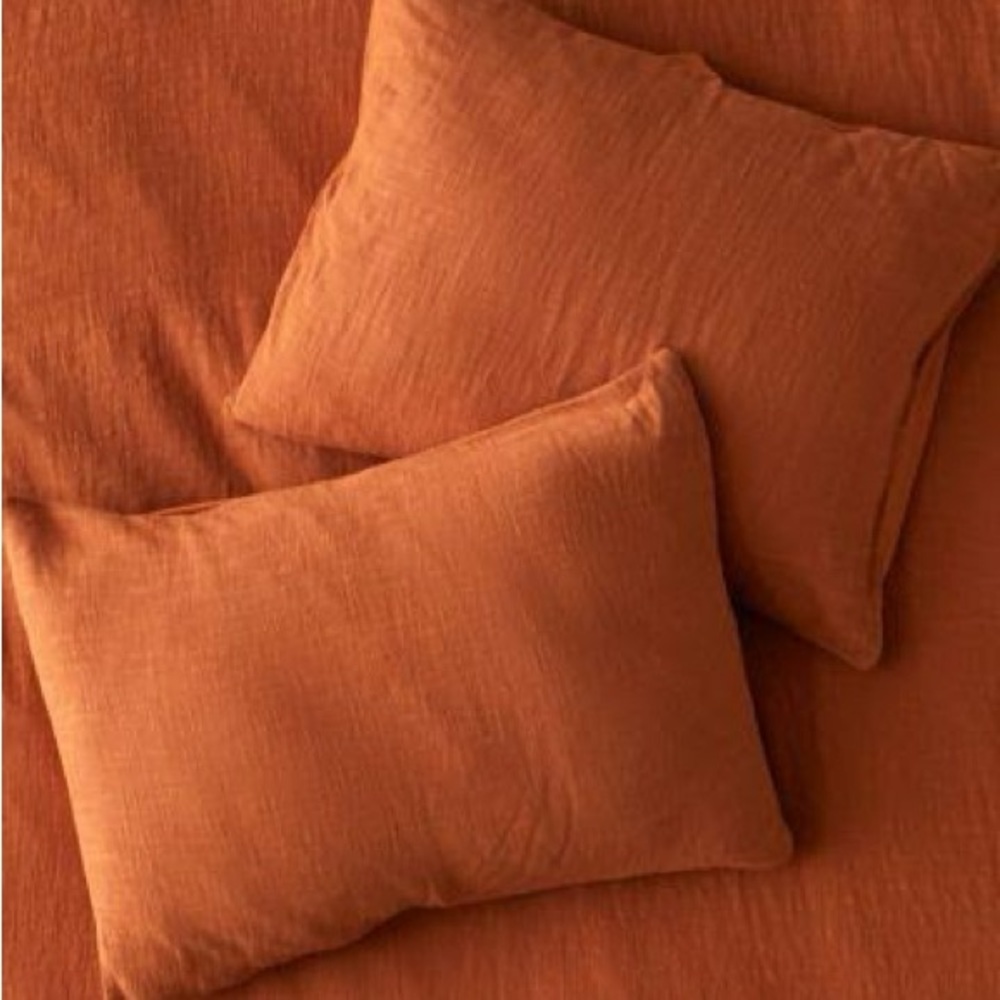 Urban Outfitters Cozy Slub Sham Set x 2
